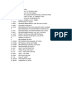 Asset Tcodes SAP