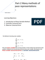 State Space Many Methods