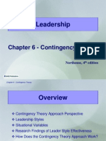 Leadership: Chapter 6 - Contingency Theory