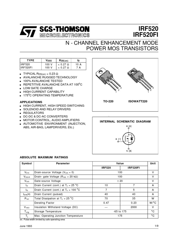 IRF520 | PDF