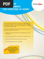 Tata Sky E-Brochure