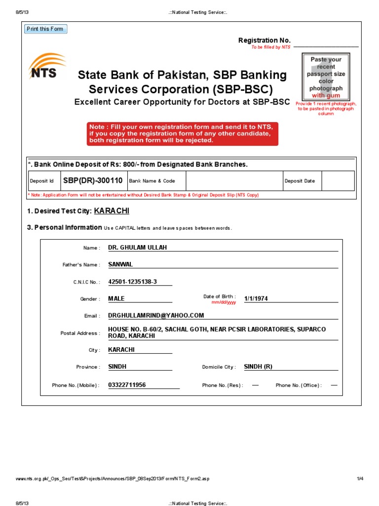 SBP-BSC Doctor Application Form | PDF | Business | Wellness