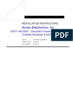 Arrow Electronics, Inc.: UNITY APC0001 - Document Transmission Report