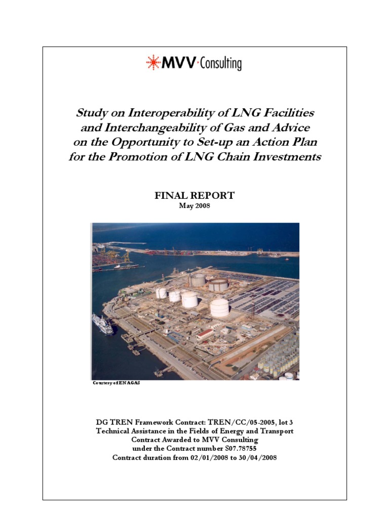 Study On Interoperability of LNG Facilities | PDF | Liquefied Natural ...