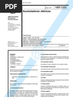 NBR 5350 - Acumuladores Eletricos
