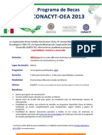 Becas Conacyt-Oea 2013 SP