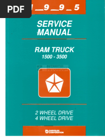 1995 Dodge Ram Service Manual PDF