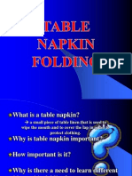 Napkin Folding 101