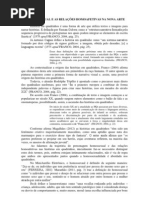 O homossexual e as relações homoafetivas na nova arte