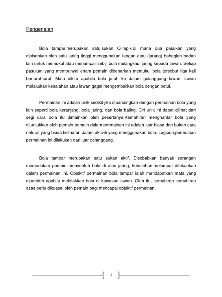 Butir Mengajar Bola Tampar Pdf