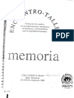 Dufumier. Memoria Taller