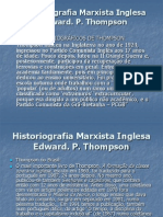 Historiografia Marxista Inglesa - Thompson