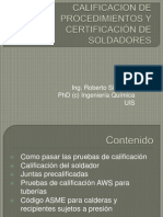 Certificacion de Soldadores