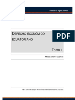 DERECHO ECONÓMICO ECUATORIANO TOMO I