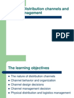  Distribution Channels and Logistics Management