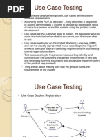 Qa Training Use Case Testing