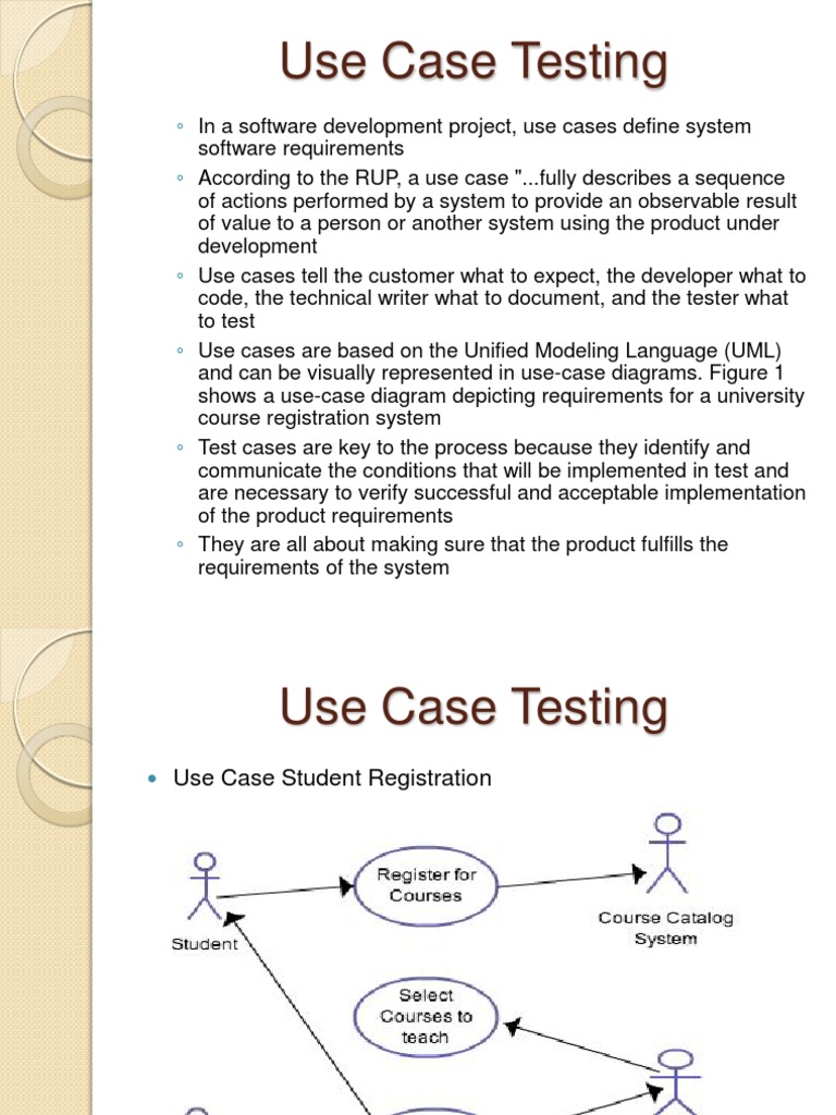 Qa Training Use Case Testing PDF Use Case Systems Engineering