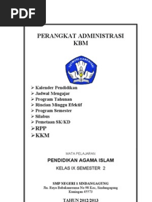 Perangkat Pembelajaran Lengkap Kurikulum  Perangkat Pembelajaran Kurikulum 2013 Smp Revisi 2017 Doc