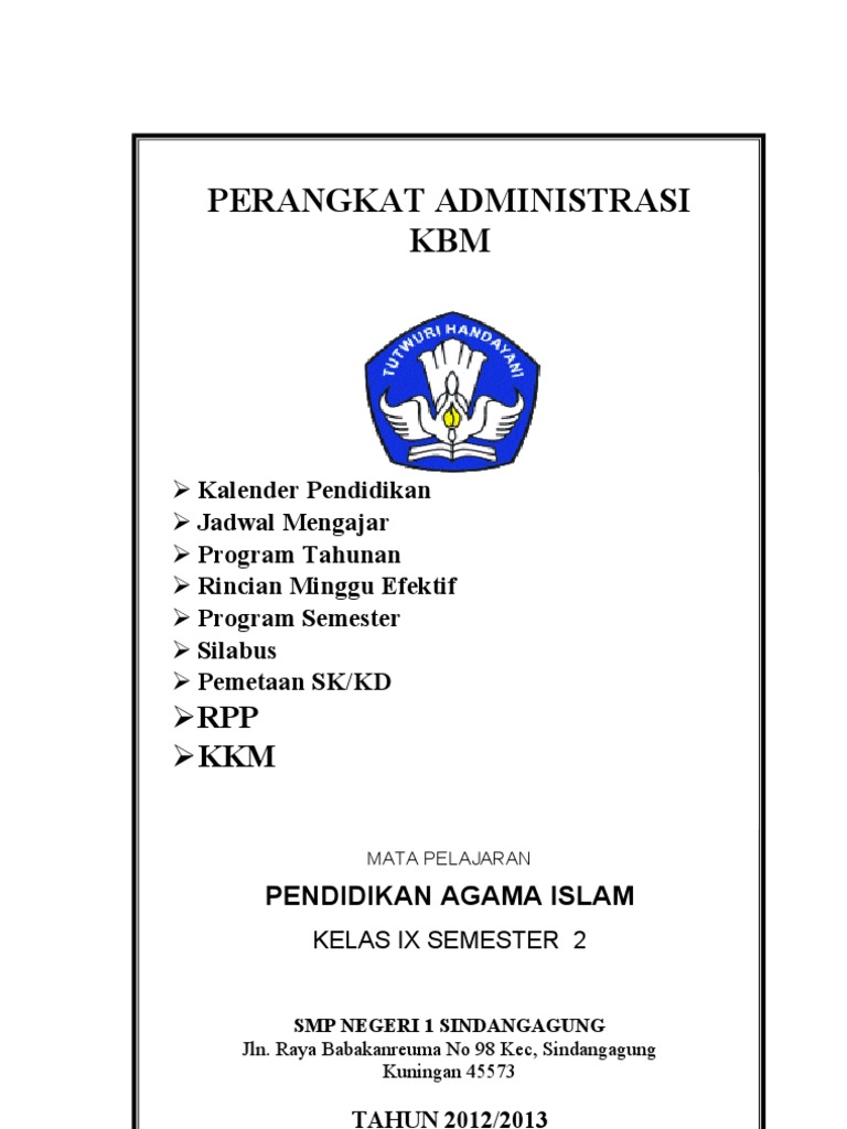 Desain Cover RPP dan Perangkat Pembelajaran | PDF | Karier & Perkembangan
