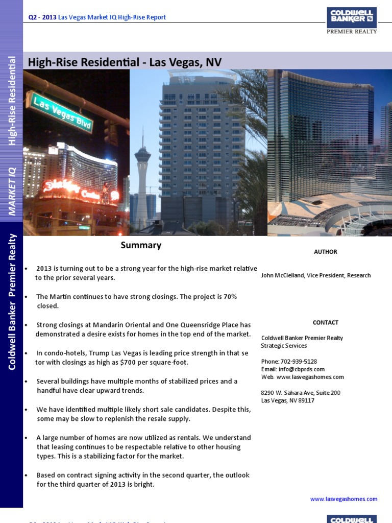 Las Vegas HighRise Residential Market PDF Foreclosure Las Vegas