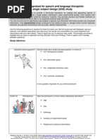 Download Critical appraisal for speech and language therapists single subject designs by Speech  Language Therapy in Practice SN158287536 doc pdf