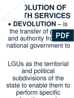 CHN Report (Devolution of Health Services)