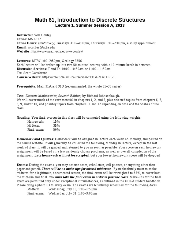 ... manual ebook zettadata solutions. Discrete Mathematics Applications.  UCLA Math 61 Syllabus and Schedule | Mathematical Proof | Mathematical  Concepts