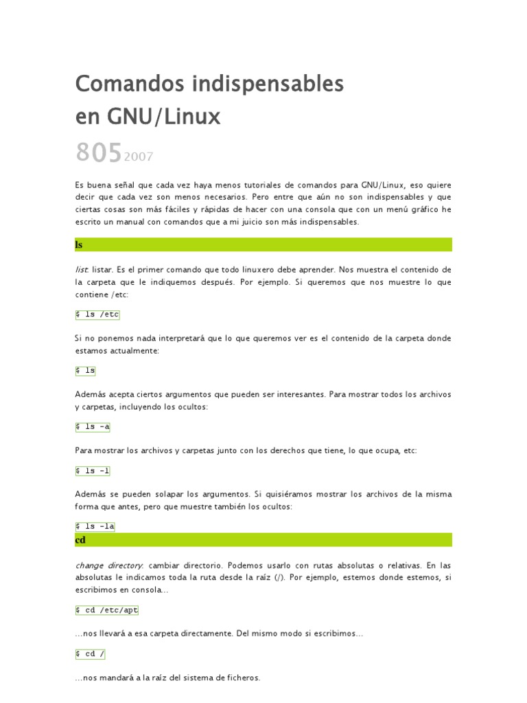 Comando para eliminar archivos en Linux | PDF | Archivo de computadora ...
