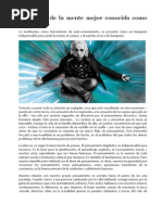 La ciencia de la mente mejor conocida como meditación