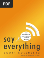 Download Say Everything by Scott Rosenberg - Excerpt by Scott Rosenberg SN15831557 doc pdf