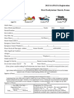 2013-14 Awana Registration Form
