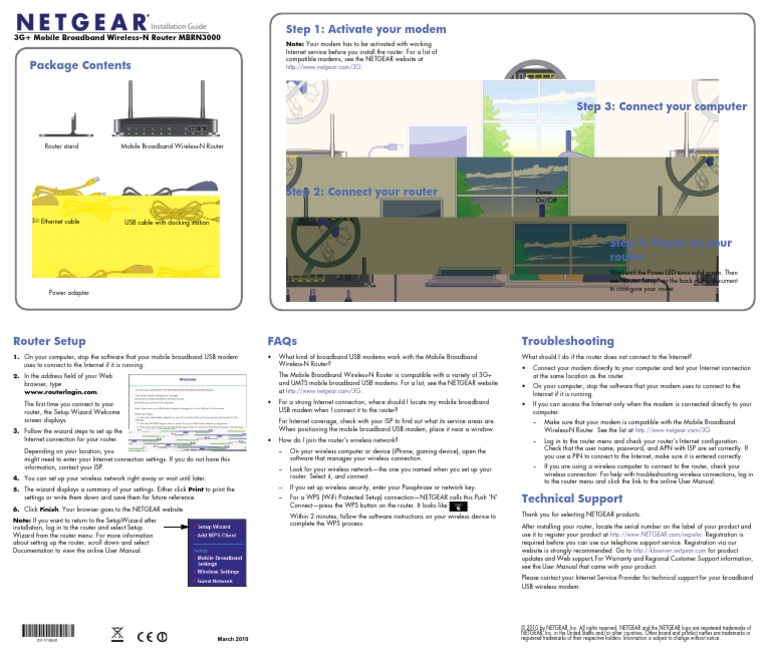 Step 1: Activate Your Modem: Installation Guide | PDF | Modem ...