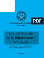 Ley Trabajo Enfermero