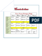 Horario de Clases