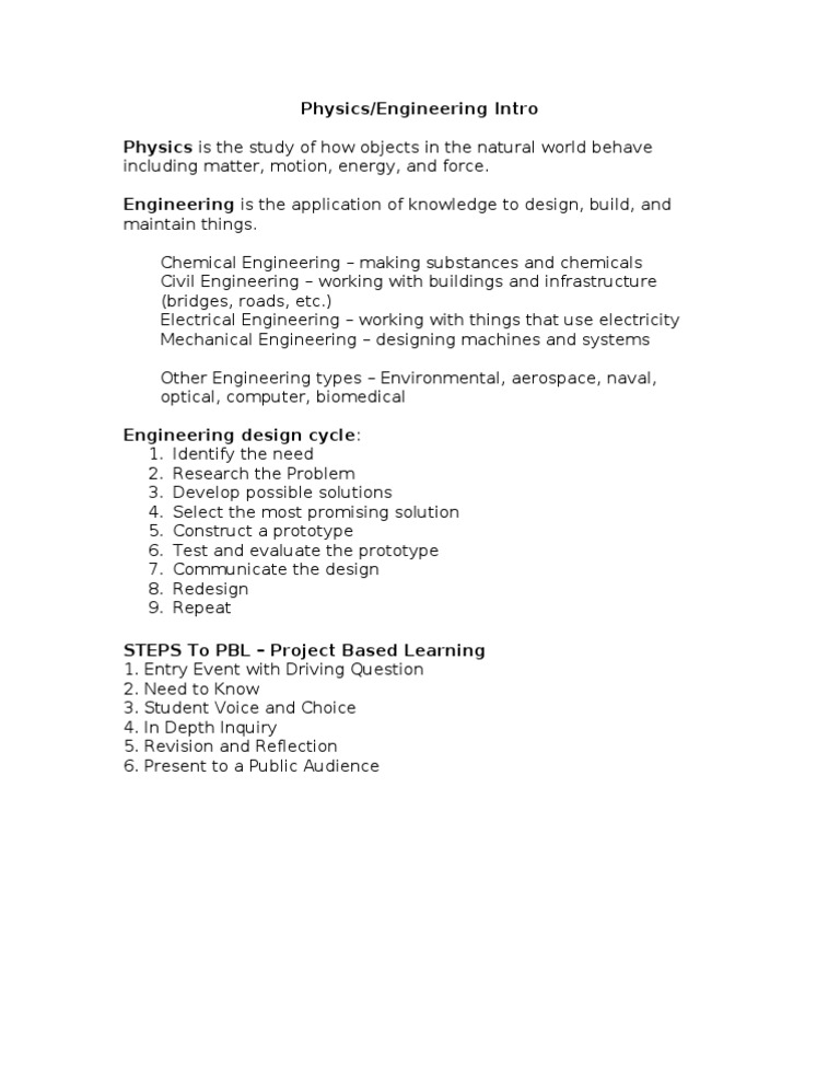Physics and Eng Intro Notes | PDF