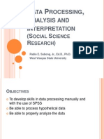 Data Processing-Social Sciencel Research BDG