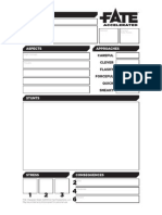 Fate Accelerated Character Sheet