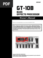 GT-10B Owner's Manual