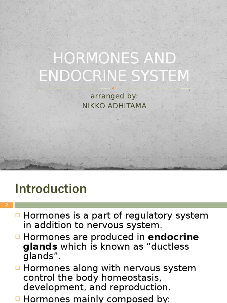 Hormones and the Endocrine System Overview | PDF | Endocrine System ...