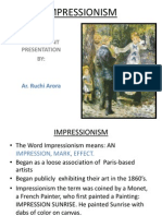 Impressionism: A Powerpoint Presentation BY