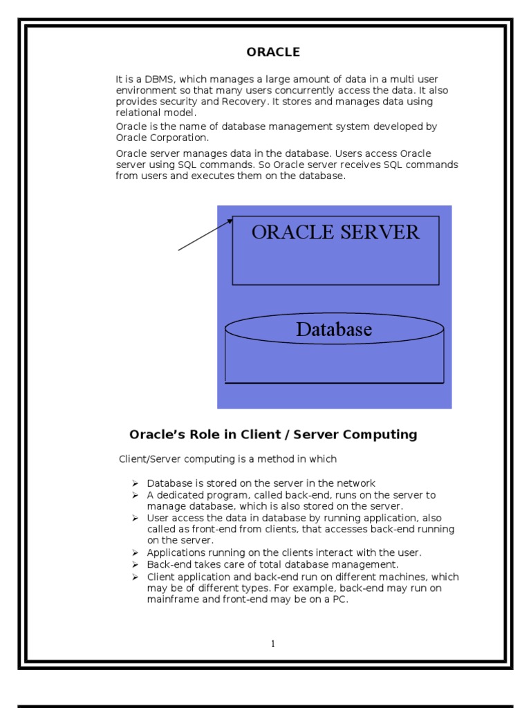 Oracle Book-Final Formatted | PDF | Oracle Database | Sql