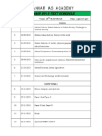 Shankar Ias Academy: Gs-Main 2013 Test Schedule