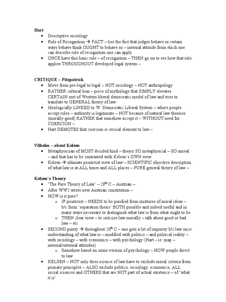 Hart and Kelsen: Legal Norms Explained | PDF | Jurisprudence | Norm ...