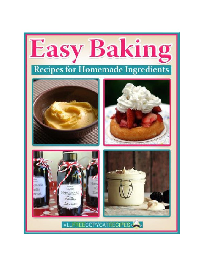 9 Easy Baking Recipes for Homemade Ingredients.pdf Butter Baking