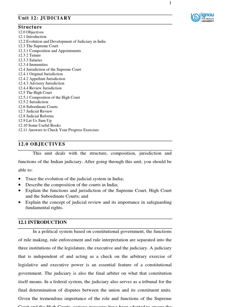 what is the composition of indian judiciary