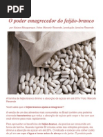 O poder emagrecedor do feijão