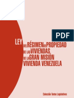 Ley Del Régimen de Propiedad de Las Viviendas-Venezuela