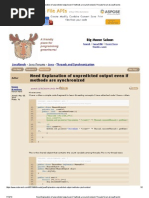 Need Explanation of Unpredicted Output Even If Methods Are Synchronized (Threads Forum at JavaRanch)