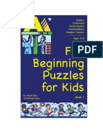 FunBeginningPuzzlesForKids Sample PDF