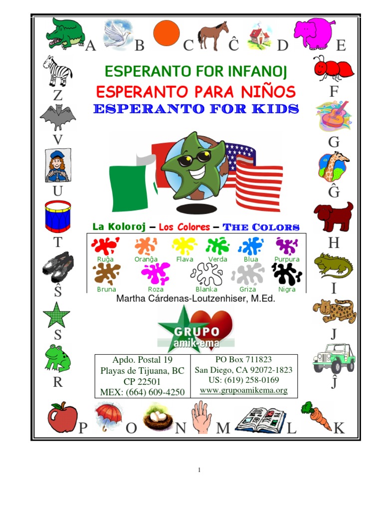 ESPERANTO POR INFANOJ.pdf | Lingüística | Idiomas